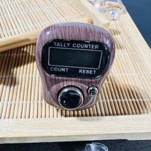 B-Type Wooden Grain Ring Tally Counter, Electronic Counter, Visible Counter, Button Style Mini Handheld Counter - Multicolor - View 11