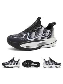 Men's Professional Marathon Running Shoes, Carbon Plate Cushioned Sole, Lightweight Breathable Cushioned Sole Competitive Racing Sneakers - Green - View 8