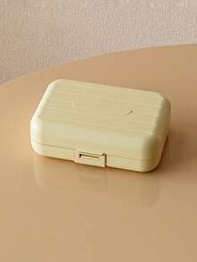 2/1pc Plastic Sealed Medicine Box, Convenient Divided Storage Container With Lid, Mini Organizer, Portable Travel Pill Case, Essential Household Medicine Storage, Compact And Portable For Easy Storage, Divided Compartments - Multicolor - View 14