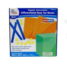 hand2mind - 91040 ETA Base Diferenciada Magnética Diez Bloques - Manipulativos Matemáticos para Elementaria (Juego de 131) - Magnético - Ver 3