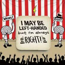 Funny Lefty Coaster - "I'm Lefty But Always Right" Gift (ER268) - Multicolor - View 9