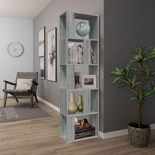 Bibliothèque vidaXL Gris Sonoma 45x24x160 cm Matériau à base de bois - Gris - Voir 2