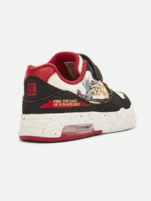 Balabala IP Boys' Sport Sneakers 2026 Spring Fall Breathable Casual Shoes - Black and Red - View 5