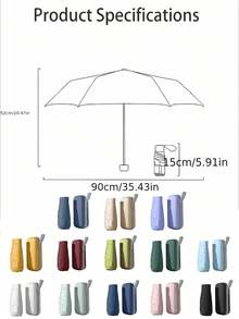 Mini ombrello pieghevole, ombrello da viaggio portatile e impermeabile tascabile, ombrello parasole da donna con protezione UV, ombrello mini pieghevole a 6 stecche super leggero e compatto, 2 in 1, ombrello da viaggio mini, ombrello leggero e portatile per giorni di sole e pioggia, antivento, protezione UV al 99% - Multicolore - Visualizzare 9