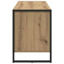 Larryhot Mobile TV con cassetto Rovere Artigianale 100 x 36 x 49.5 cm,Robusto e durevole, facile da montare, la scelta ideale per l'arredamento della casa - Castano - Visualizzare 7