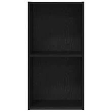 Libreria vidaXL effetto rovere nero, 40 x 30 x 77 cm, materiale a base di legno. - nero - Visualizzare 5