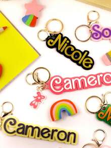 Customized Keychains Dancer Cheering - Personalized Name Bag Tag - Party Favors - Back To School - Backpack Name Labels, Colorful, Cute, Adorable, Funny, Kawaii, Y2K, Stylish, Unisex, Casual, Custom, Personalized, Unique, Customized, Ideal Gifts For Him, Ideal Gifts For Her, Her, Boyfriend, Girlfriend, Family, Friends, Colorful, Cute, Adorable, Funny, Kawaii, Y2K, Stylish, Unisex, Casual, Custom, Personalized, Unique, Customized, Ideal Gifts For Him, Ideal Gifts For Her, Her, Boyfriend, Girlfriend, Family, Friends, Delicate Romance,For Office,For School,For Classroom,For Teacher Gifts,For University,For Colleague,For Dorm Rooms ,Travel Organizer - Custom Keychains - View 10