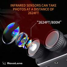 2.5K Binocular Night-Visions Device 10X Binocular Day Night Use Photo Video Taking Digital Zoom For Hunting Boating, Battery Powered (Included 2000mAh);Thansgiving Christmas Gift - R18 Green - View 5