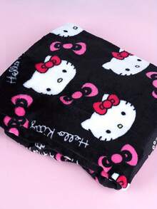 SANRIO 两件套可爱柔软毛绒睡衣套装，卡通印花加厚保暖长裤+上衣，黑色保暖休闲家居服套装，适合春、秋、冬季穿着，卡通动漫图案，时尚派对礼物，适合送给朋友、女朋友、情侣，也适合返校、感恩节、新年等节日礼物。 - 黑色 - 查看 4