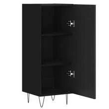 Buffet vidaXL Noir 34,5 x 34 x 90 cm Matériau à base de bois - Noir - Voir 6
