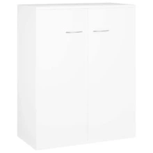 Aparador vidaXL blanco 60x30x75 cm Material a base de madera - Blanco - Ver 4