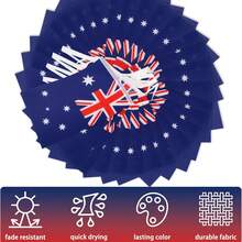 20pcs/24pcs Australian Flag Banners - Double-Sided, Durable Polyester For Patriotic Events & Sports Bar Decor - Multicolor - View 5