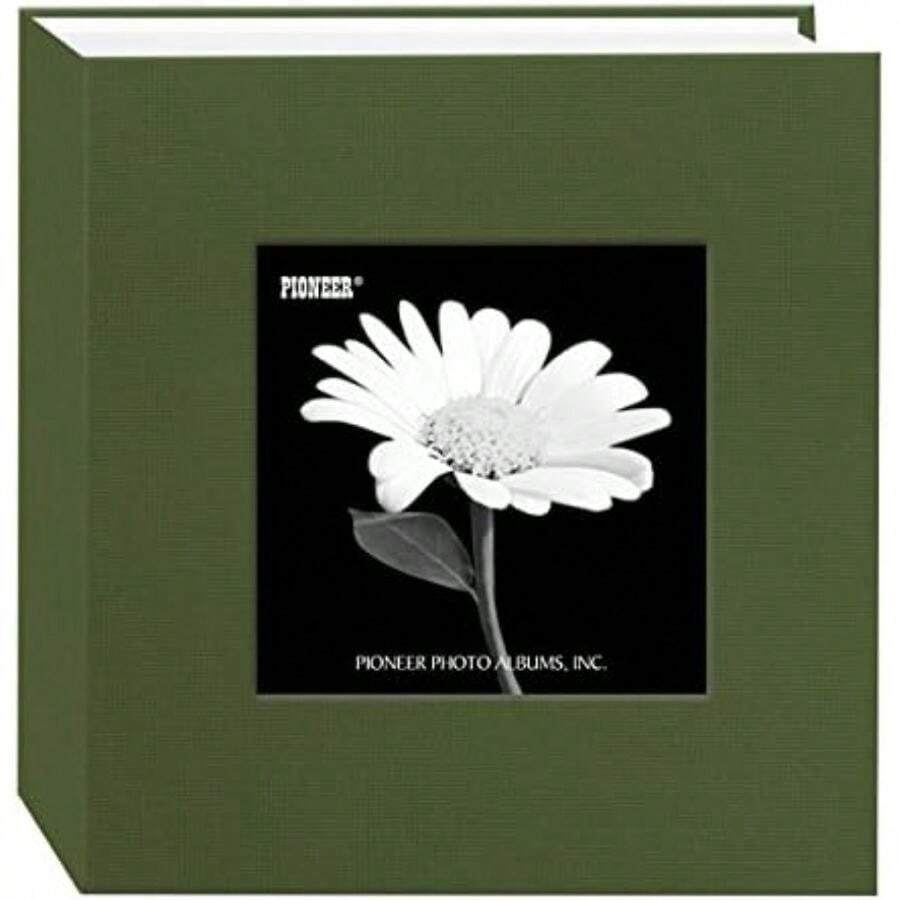 Pioneer 100 Pocket Fabric Frame Cover Photo Album, Herbal Green(default) - Multicolor - Ver 1