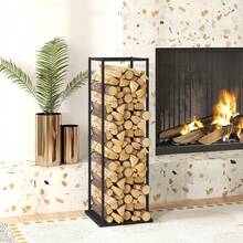 Outsunny Suportes para lenha - Preto - Ver 3