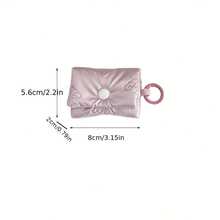 蝴蝶结造型柔软保护收纳袋，适用于耳机盒、蓝牙耳机、防摔袋、心形钱包、房间装饰、包袋、化妆包、收纳整理袋、化妆包、洗漱包、桌面收纳袋、化妆小袋、化妆包、圣诞礼物、收纳袋、旅行收纳袋、手拿包/小手提包、化妆品收纳袋、收纳袋、刷具收纳袋、迷你收纳袋、大容量收纳袋、女士礼物、圣诞礼物、女士礼物创意