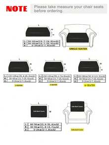 1 Pc Leaves Seater Cushion Cover Stretch Material Sofa Seater Cushion Cover Sofa Cover - Multicolor - View 3