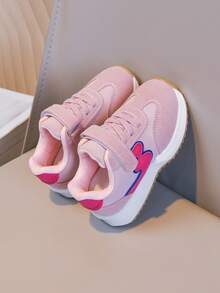 新款女童运动鞋、跑步鞋、休闲鞋、运动鞋、网球鞋、软底幼儿鞋、婴儿鞋 - 粉色 - 查看 6