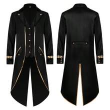 Áo đuôi tôm nam phong cách Steampunk Trung cổ Gothic cổ điển viền vàng, mùa xuân - Nhiều màu - Xem 38