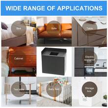 4pcs Bed Risers Heavy Duty Protectors Bed Height Risers Couch Lifters For Sofa Table Washing Machine - Black - View 3