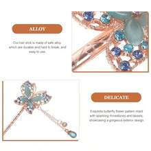 zxr Baluue Horquillas Para El Cabello Retro Palillos De Aleación Para Peinar Accesorios Elegantes Mujeres Y Novias Peinados Tradicionales Y Regalos125 - comosemuestra - Ver 4