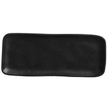 Jogo 6 Travessas Sushi 22x9cm Orgânico Preto Matte Cerâmica Porto Brasil - Preto - Visão 2