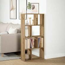 Bibliothèque vidaXL Artisan Chêne 60x20x120 cm Matériau à base de bois - Tabac - Voir 2