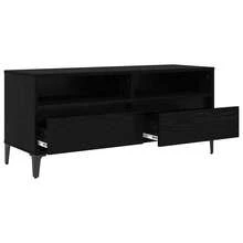 Meuble TV vidaXL, aspect chêne noir, 100 x 34,5 x 44,5 cm - Noir - Voir 5