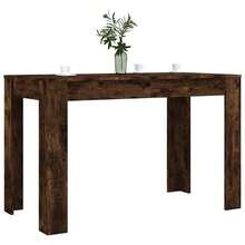 Table de salle à manger vidaXL Chêne fumé 120x60x76 cm Matériau à base de bois - Tabac - Voir 1