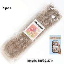 1件装超值装巨型毛绒大号DIY管道清洁器，超密绒彩色雪尼尔绒条+眼睛，39.37英寸/1米厚雪尼尔绒条DIY项目，柔软毛绒金属丝工艺管道清洁器，DIY项目和工艺用品装饰，初学者扭杆套装巨型加厚毛绒管道清洁器DIY狗狗 - 彩色 - 查看 33