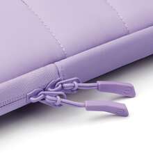 TECOOL Puffy Protective Laptop Sleeve 13.5 14 15 16 Inch, Laptop Bag Compatible With MacBook Air 13 15 M1 M2 2012-, Pro 13 14 15 2010-2022, 14-16 HP Chromebook Surface Notebook, Soft Fluffy Inner Lining, Waterproof Laptop Case, Lilac Purple - Lilac Purple - View 5