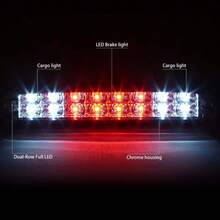 ASDDNA MOTORING 3BL-FSPRAN99-LED-CH Luz de Freno LED de Tercera Parte Trasera [Compatible con 93-11 Ranger/ 99-16 F250-550 SD/ 95-03 B2300 B2500 B3000 B400] - cromo - Ver 3