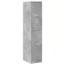 Armoire à pharmacie vidaXL Gris béton 30 x 41 x 144,5 cm Matériau à base de bois - Gris - Voir 1