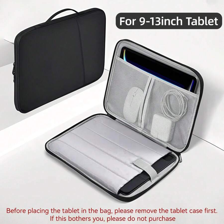 DANYCASE 9-13 Inch Tablet Sleeve Bag, Provides Storage And Protection, Built-In Inner Liner, Large Capacity Laptop Bag, Laptop Protective Case, Waterproof Portable Laptop Bag For Travel, Men's Laptop Bag