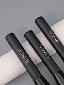 1/2/3 Pcs Foundation Brush Soft Dense Full Coverage Buffing Blending Contouring Complexion Base Corrector Primer Makeup Brush - Black - View 9