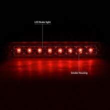 ASDDNA MOTORING 3BL-FES01-LED-BK Luz de freno LED de tercera cola de carcasa negra [compatible con 01-07 Escape/ 05-07 Mariner] - Ahumado - Ver 3