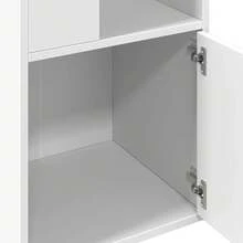 Bibliothèque vidaXL Blanche 40x36x189 cm Matériau à base de bois - Blanc - Voir 7