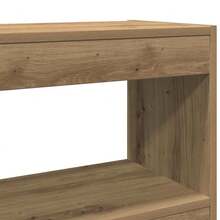 Libreria vidaXL in rovere artigianale, 100 x 30 x 103 cm, in legno composito. - Castano - Visualizzare 8