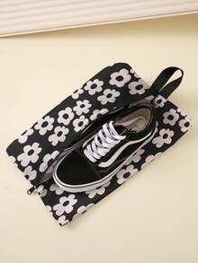 Floral Pattern Travel Portable Shoe Storage Bag, Zipper Closure, Waterproof Shoe Bag Travel Organizer Drawstring Shoes Pouch Shoes Cover Dust-Proof For Men For Women Packing Cubes Travel Essential Vacation Essentials - Multicolor - View 9
