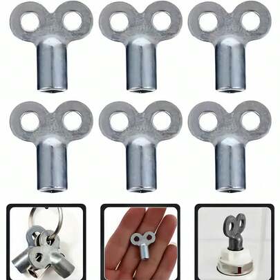 2 st. nyckelventil för kylarluftning, universella tillbehör till värmeelement, luftningsventilplatta