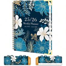 YQQ Agenda 2025 2026 Semanal Sin FechaCuaderno de Espiral A5 Agenda de Trabajo Notas Semanales 12 Meses de Julio 2025-Junio 2026 21.7 * 15.8cm (B12)1212 - B12 - Ver 1