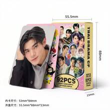 92张GMMTV韩流照片卡，韩流粉丝周边，新专辑及歌曲，偶像周边，朋友生日礼物，收藏卡，装饰品，精美小礼物，情人节礼物，收藏品 - 彩色 - 查看 3