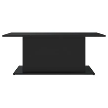 Table basse vidaXL noire 102 x 55,5 x 40 cm, matériau à base de bois - Noir - Voir 5