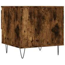 Tables basses vidaXL, lot de 2, chêne fumé, 50 x 46 x 50 cm, matériau à base de bois - Tabac - Voir 9