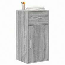 Credenza vidaXL Grigio Sonoma 38 x 34,5 x 75 cm Materiale a base di legno - Grigio - Visualizzare 1