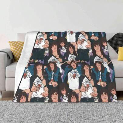 Eddie Munson-Aop Super Warm  Blankets On Sofa/Bed/Travel Eddie Munson Joseph Quinn Dm Master The Freak Hawkins