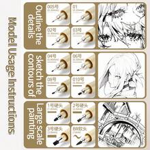 Needle Tip Art Student Waterproof Outline Drawing Set, Suitable For Manga, Anime, Design, Black Ink Sakura Painting - Drawing Pen - View 4