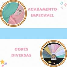 2 Body Curto Liso Cores Diversas Menino Menina 100% Algodão - Azul bebê - Visão 4