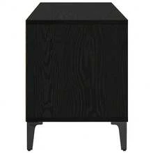 Meuble TV vidaXL, aspect chêne noir, 100 x 34,5 x 44,5 cm - Noir - Voir 7