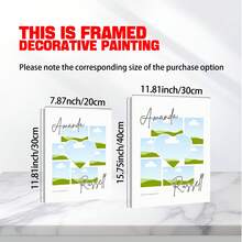 1件个性化情人节照片拼贴画，定制爱情故事纪念品，可定制照片，适用于结婚照、周年纪念照等，拼贴画，情侣墙饰，房间装饰，可选相框 - 彩色 - 查看 6