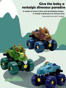 DIY可拆卸恐龙玩具车，儿童趣味减压益智玩具，恐龙造型可拆卸趣味玩具，儿童螺丝组装益智玩具，男女皆宜，儿童智力开发生日/节日礼物 - 彩色 - 查看 9